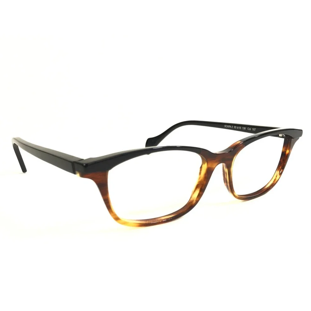 Face a Face Eyeglasses Frames SCAPA 2 Col 167 Brown Cat Eye Full Rim 53-16-136